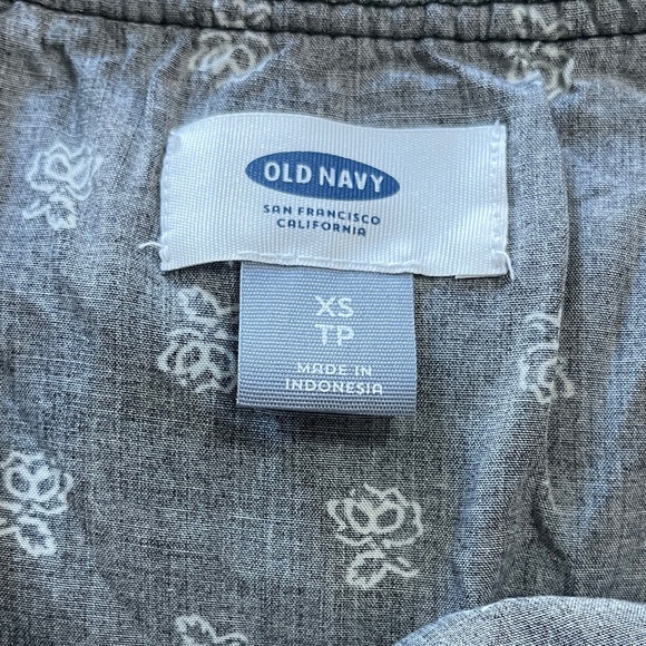 Old Navy Womens Dress Size XS Black Butterfly SL Cami Overlay - Picture 9 of 13